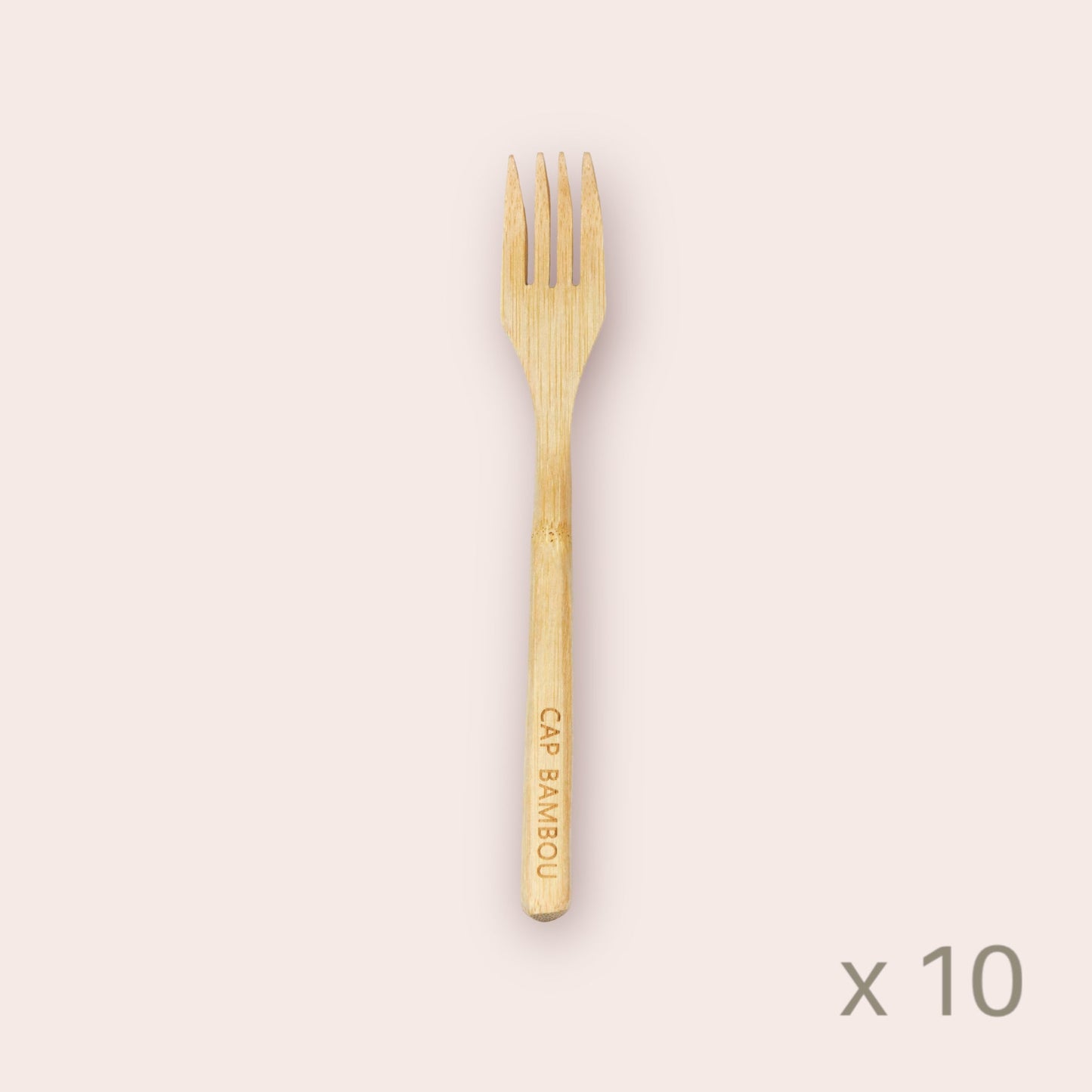 Cap Bambou -- Fourchette en bambou Vrac x 10