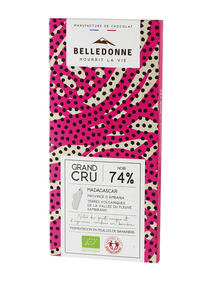 Belledonne -- Tablette grand cru - chocolat noir 74% madagascar - 100 g