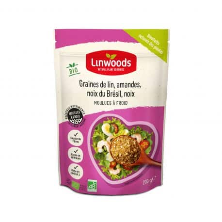 LINWOODS -- Graines moulues lin/amandes/noix