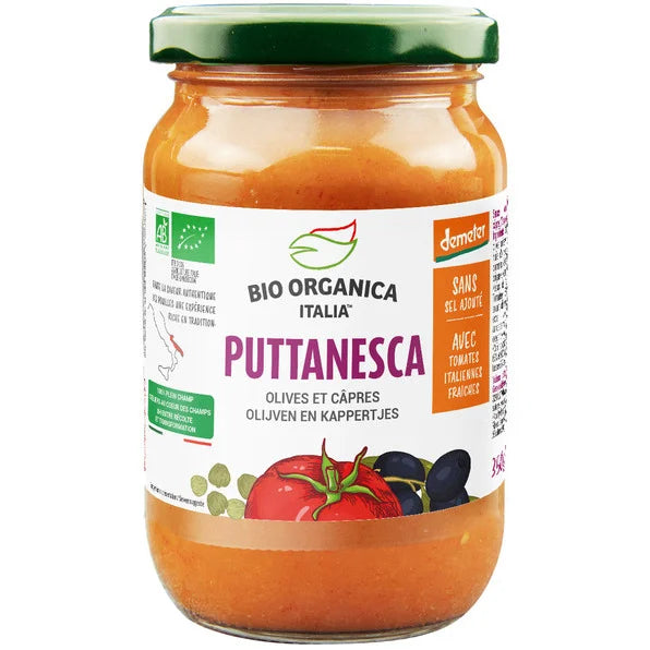 BIO ORGANICA ITALIA -- Sauce tomate puttanesca