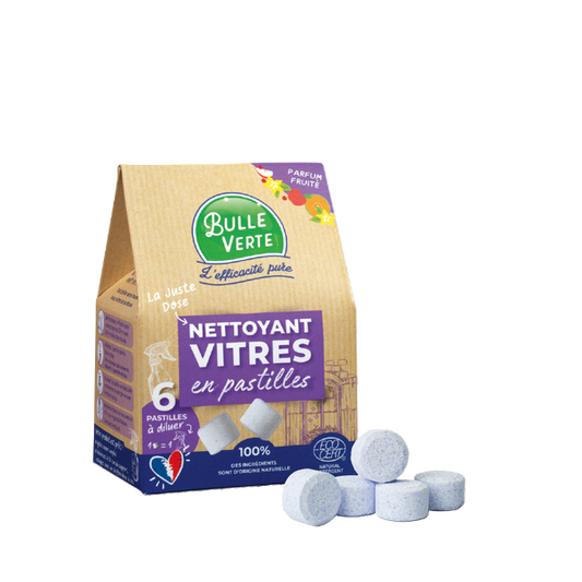 Bulle Verte -- Nettoyant vitres en pastille à diluer - 6 pastilles