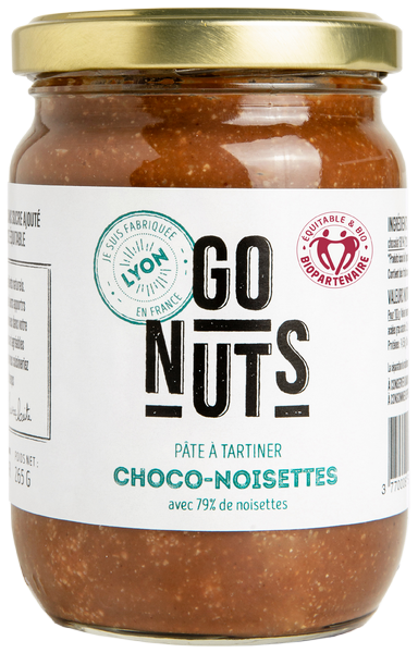 Go Nuts -- Pâte à tartiner choco 79% noisettes bio - 265 g