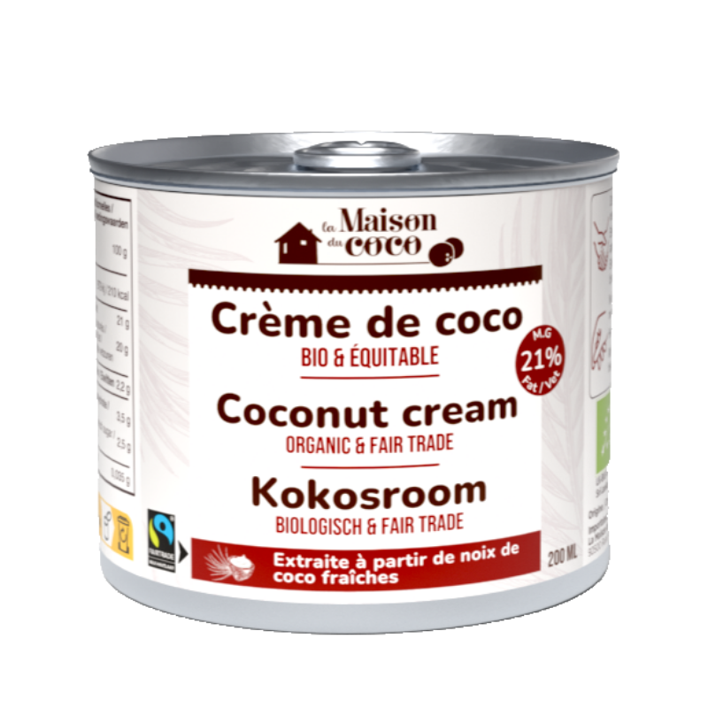 Crème de coco 21% mg bio (équitable) - 1