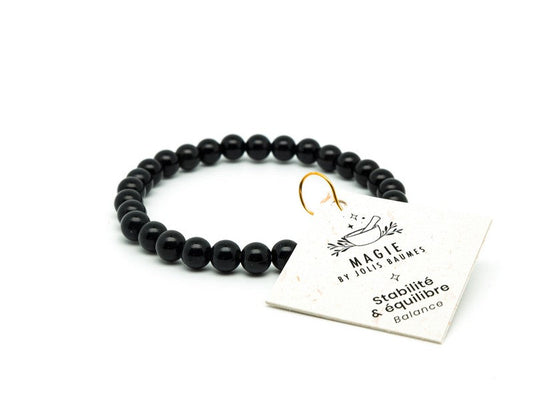 Jolis Baumes -- Bracelet equilibre obsidienne