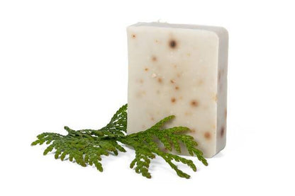 Antheya -- Savon lait de chèvre thé vert et argile - peaux grasses (bande papier) - 100 g