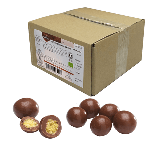 Belledonne -- Maïs soufflés chocolat au lait bio - vrac 2 kg