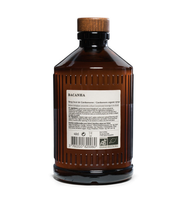 Bacanha -- Sirop de cardamome bio - 400 ml