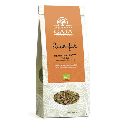 Jardins De Gaïa -- Tisane de plantes bio powerful (tonique) - 100 g